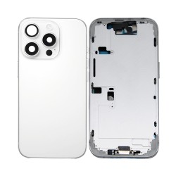 Back Cover+Frame+Flex Apple iPhone 16 Pro with Wireless Charge+Flashlight Flex White Titanium